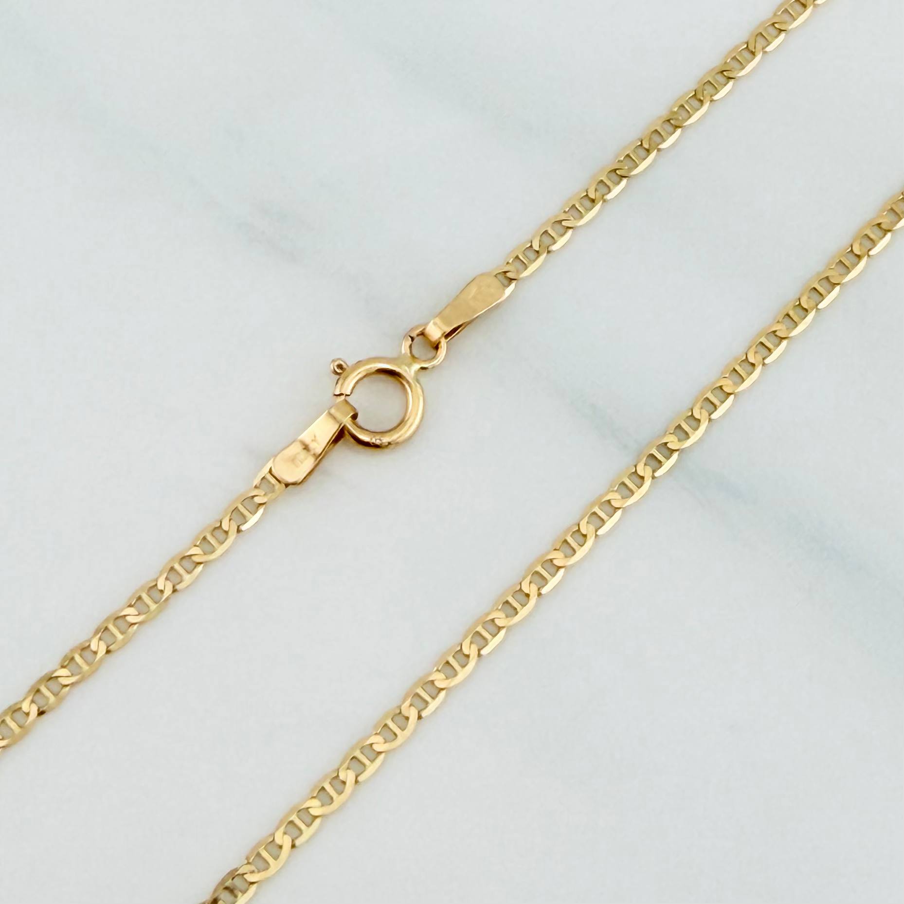Cadena Escalera 2 g / 19 3/4 in / 1.45 mm Oro Amarillo 18K