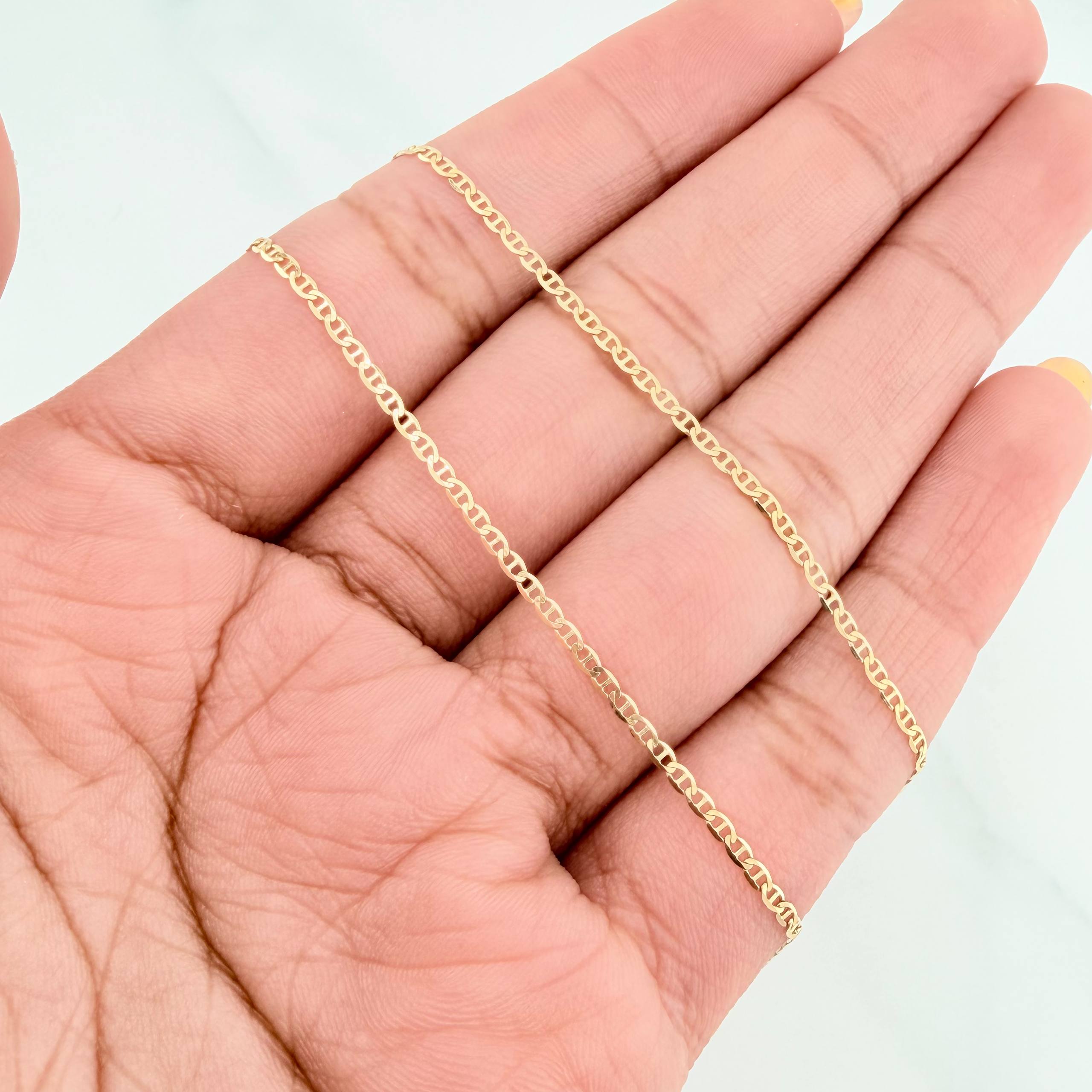 Cadena Escalera 2 g / 19 3/4 in / 1.45 mm Oro Amarillo 18K