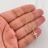 Set Cadena Veneciana + Dije Cruz / 1.35 g / 17 3/4 in Oro Amarillo 18K