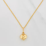 Set Cadena Singapur + Dije Corazón / 2 g / 17 3/4 in Oro Amarillo 18K