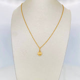 Set Cadena Singapur + Dije Corazón / 2 g / 17 3/4 in Oro Amarillo 18K