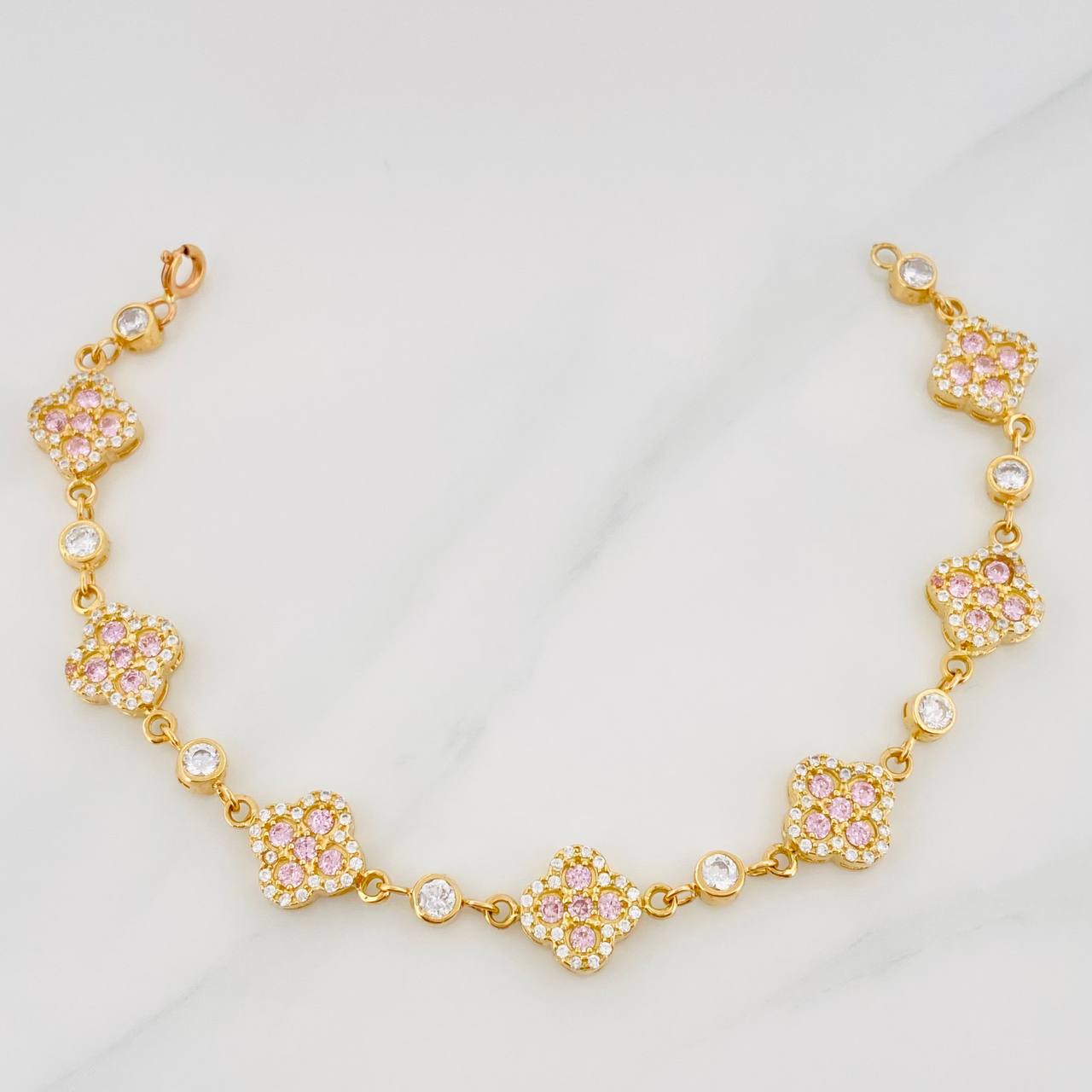 Pulso Trebol 10.15 g / 6 3/4 in / 4.1 mm Oro Amarillo 18K