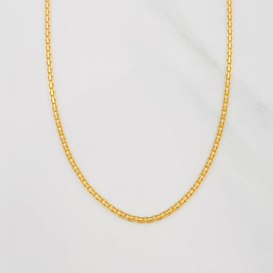 Cadena China 3.8g / 24 in / 1.63mm Oro Amarillo 18K