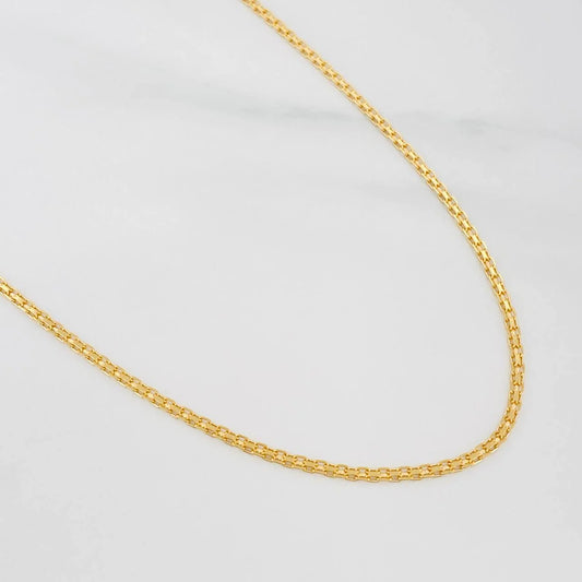 Cadena China 2.8g / 16 in / 1.45mm Oro Amarillo 18K
