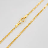 Bismark Chain 3.15 g / 17 3/4 in / 1.79 mm Yellow Gold 18K