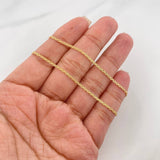 Cadena China 3.15g / 45cm / 1.45mm Oro Amarillo 18K