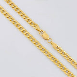 Cadena Cubana 10 g / 24 in / 3.9 mm Oro Amarillo 18K