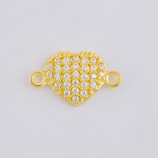 Herraje Corazón Tupido 0.6 g / 1/2 in Oro Amarillo 18K