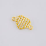 Herraje Corazón Tupido 0.6 g / 1/2 in Oro Amarillo 18K