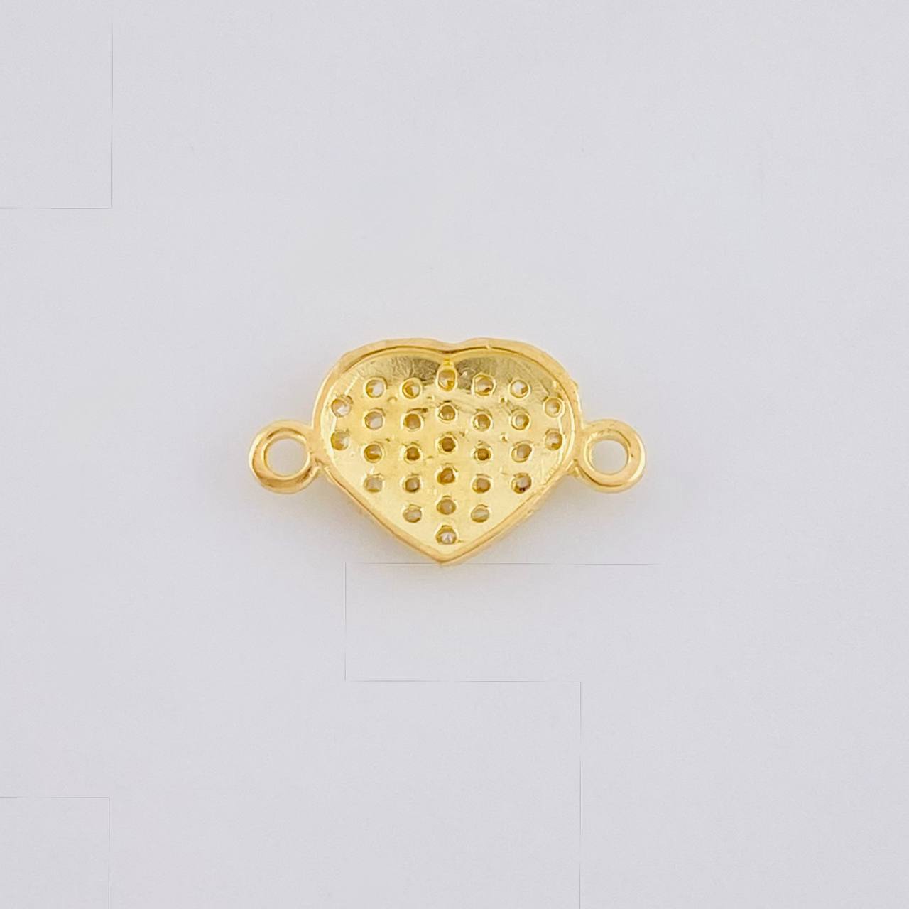 Herraje Corazón Tupido 0.6 g / 1/2 in Oro Amarillo 18K