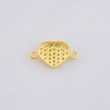 Herraje Corazón Tupido 0.6 g / 1/2 in Oro Amarillo 18K