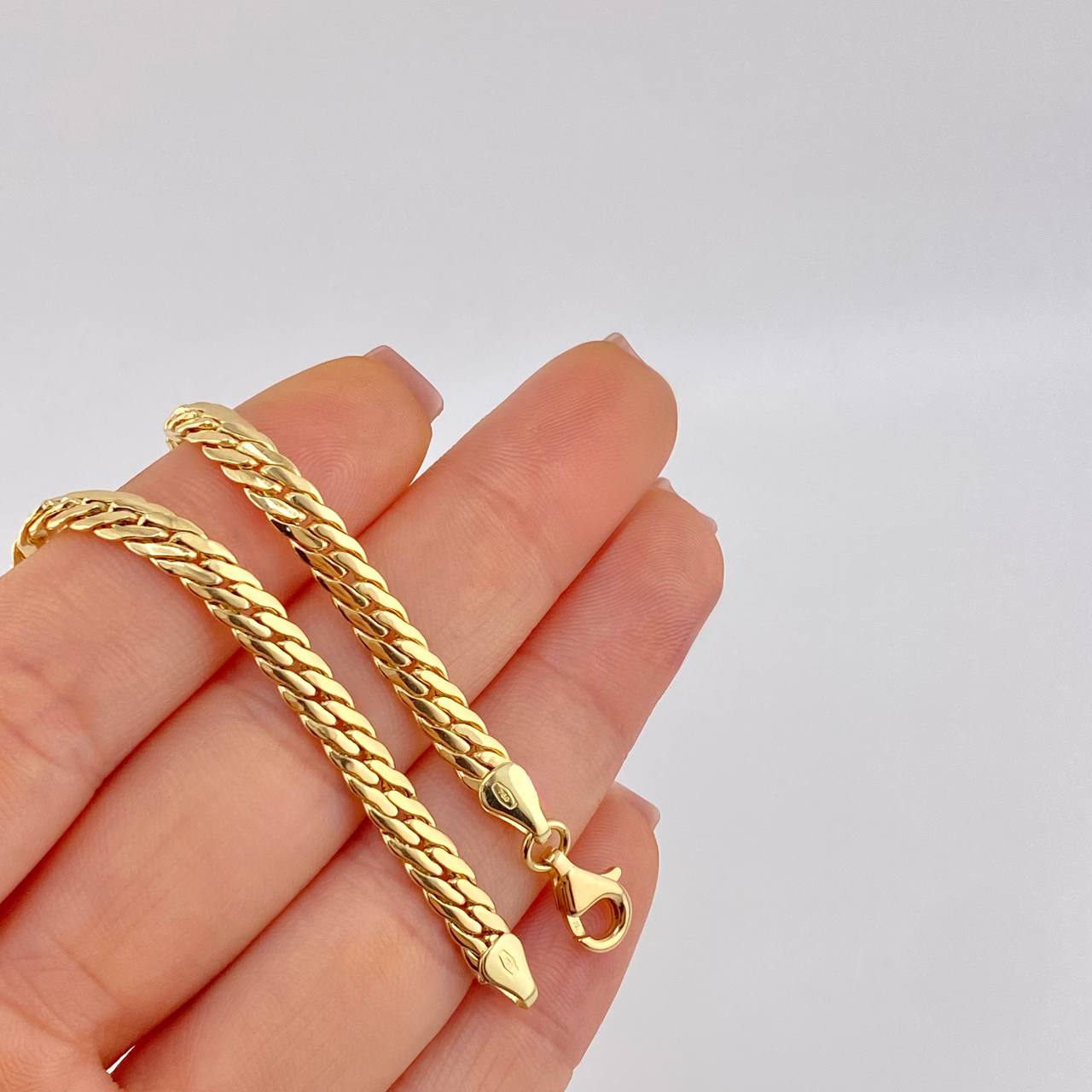 Flat Snake Bracelet 6.45 g / 7 1/2 in / 4.7 mm 18K Yellow Gold