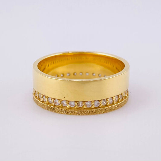 Matte Band Channel 5.75 g / TT6 Yellow Gold 18K