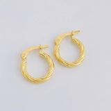 Hoop Earrings Mary 1.3 g / 1/2 in Yellow Gold 18K