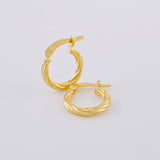 Hoop Earrings Mary 1.3 g / 1 in Yellow Gold 18K