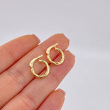 Hoop Earrings Mary 1.3 g / 1 in Yellow Gold 18K