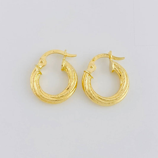 Candongas Boutique 1.4 g / 1 in Oro Amarillo 18K