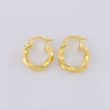 Hoop Earrings Mile 1.25 g / 1 in Yellow Gold 18K