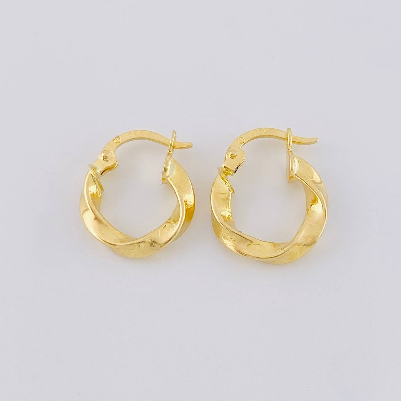 Hoop Earrings Mile 1.25 g / 1 in Yellow Gold 18K