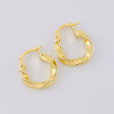Hoop Earrings Mile 1.25 g / 1 in Yellow Gold 18K