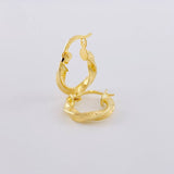 Hoop Earrings Mile 1.25 g / 1 in Yellow Gold 18K