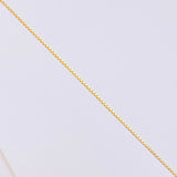 Set Cadena Veneciana + Dije Cuadrado Esmeralda 23Pts / 1.9 g / 17 3/4 in Oro Amarillo 18K (Joya) (A.C)