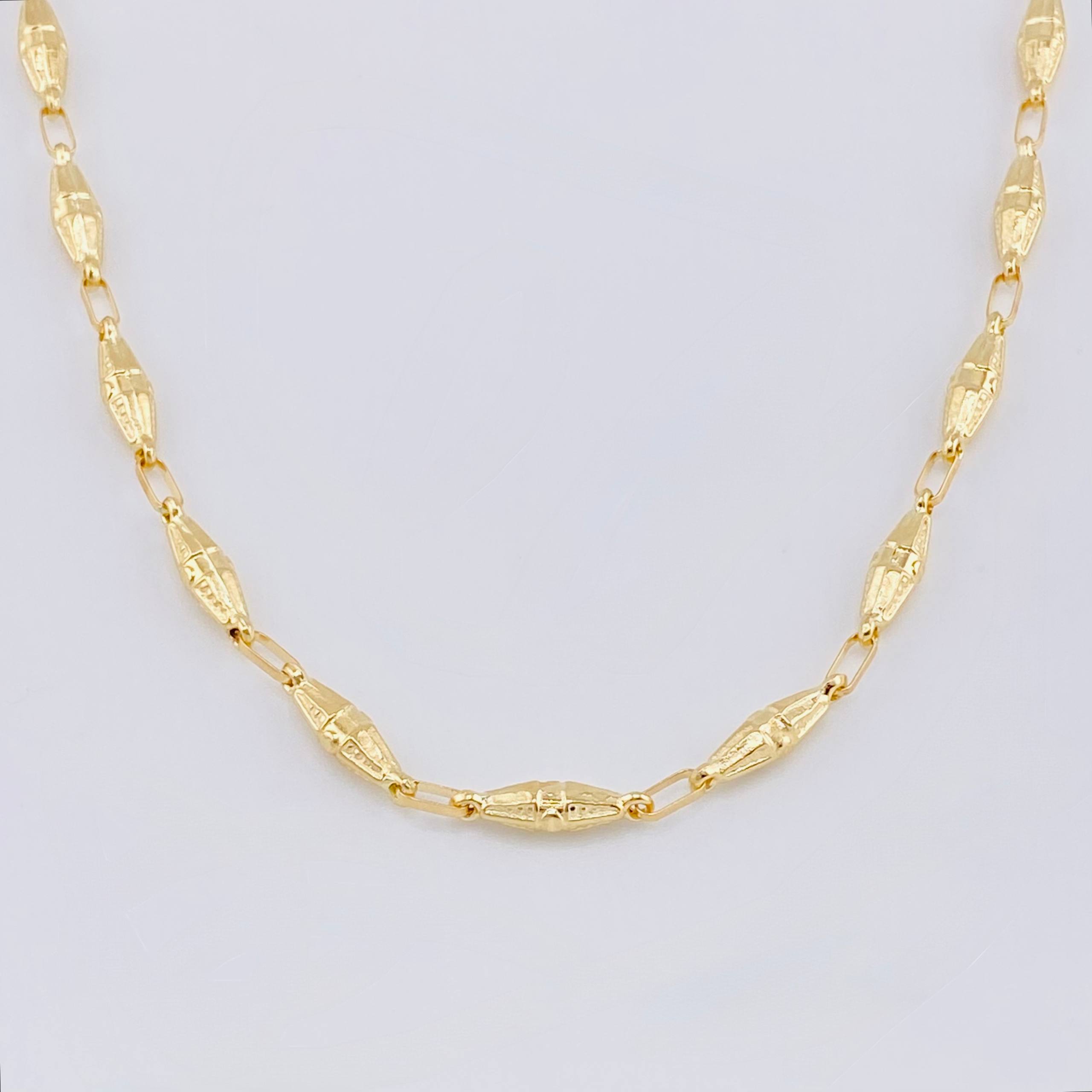Cadena Rustica Dubai 10.45 g / 26 1/4 in / 4.2 mm Oro Amarillo 18K