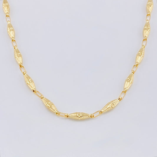 Rustic Dubai Chain 10.45 g / 26 1/4 in / 4.2 mm 18K Yellow Gold
