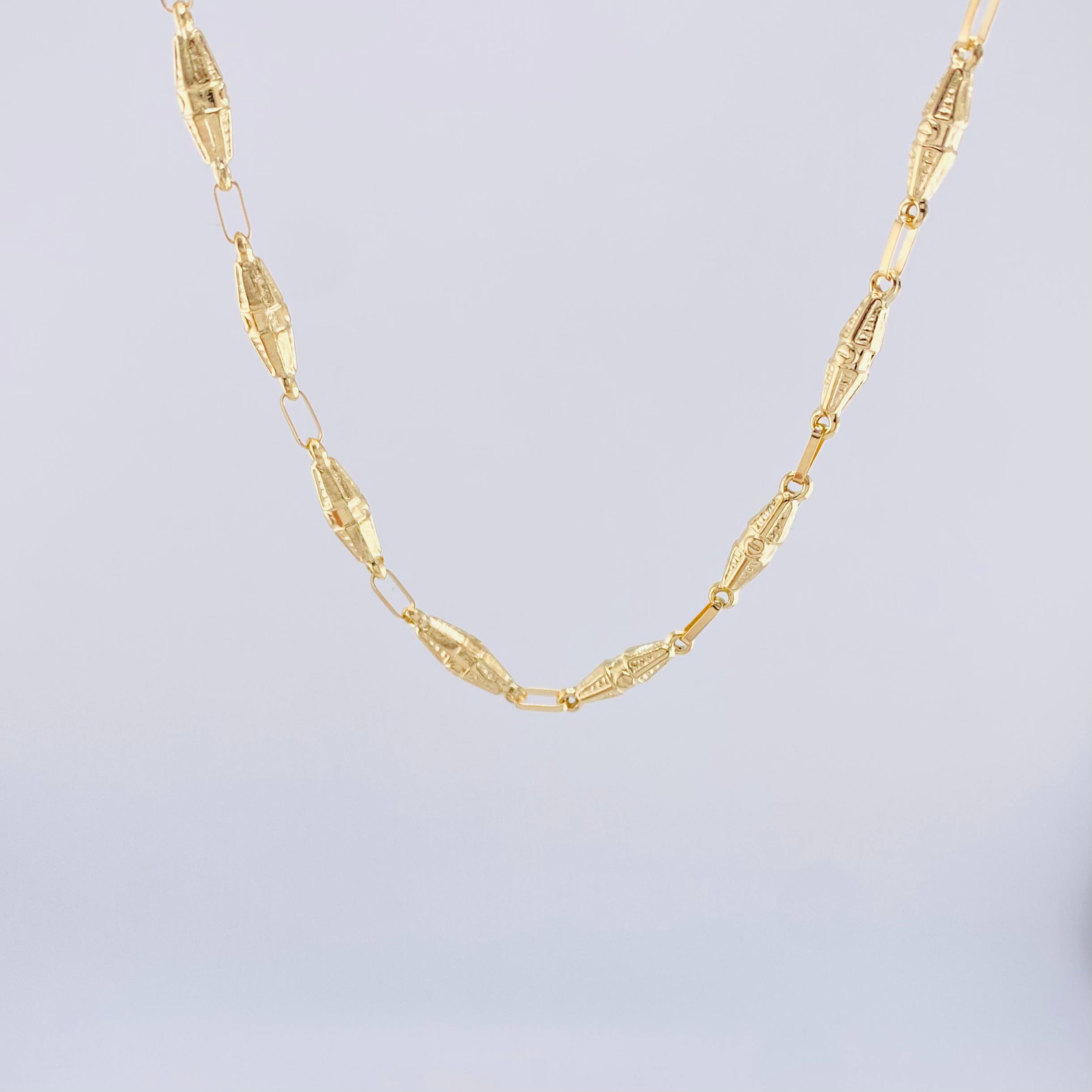 Cadena Rustica Dubai 10.45 g / 26 1/4 in / 4.2 mm Oro Amarillo 18K