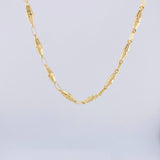 Cadena Rustica Dubai 10.7gr / 25 1/2 in / 4.2mm Oro Amarillo 18K