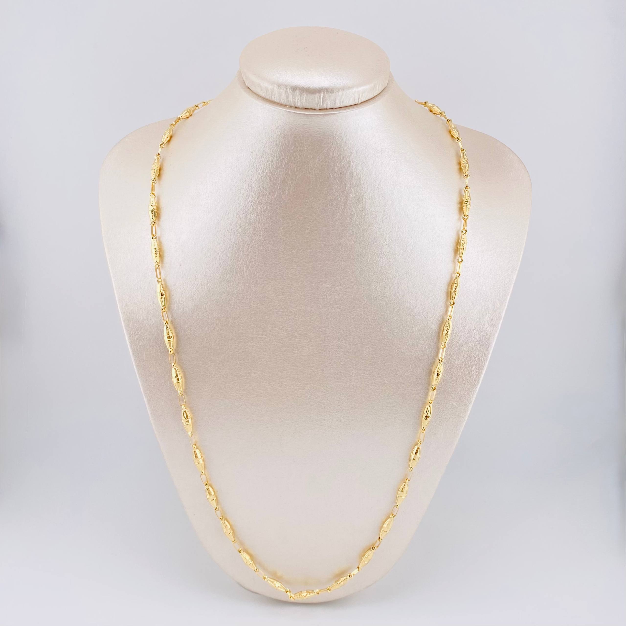 Cadena Rustica Dubai 10.45 g / 26 1/4 in / 4.2 mm Oro Amarillo 18K
