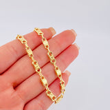 Cadena Rustica Esposas Infinitas 12.8gr / 24 in / 5.25mm Oro Amarillo 18K