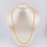 Cadena Rustica Esposas Infinitas 12.8gr / 24 in / 5.25mm Oro Amarillo 18K