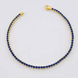 Pulso Tenis Doble Faz 7.05gr / 7 in / 2.8mm Oro Amarillo +4 18K ©