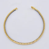 Pulso Tenis Doble Faz 7.05gr / 7 in / 2.8mm Oro Amarillo +4 18K ©