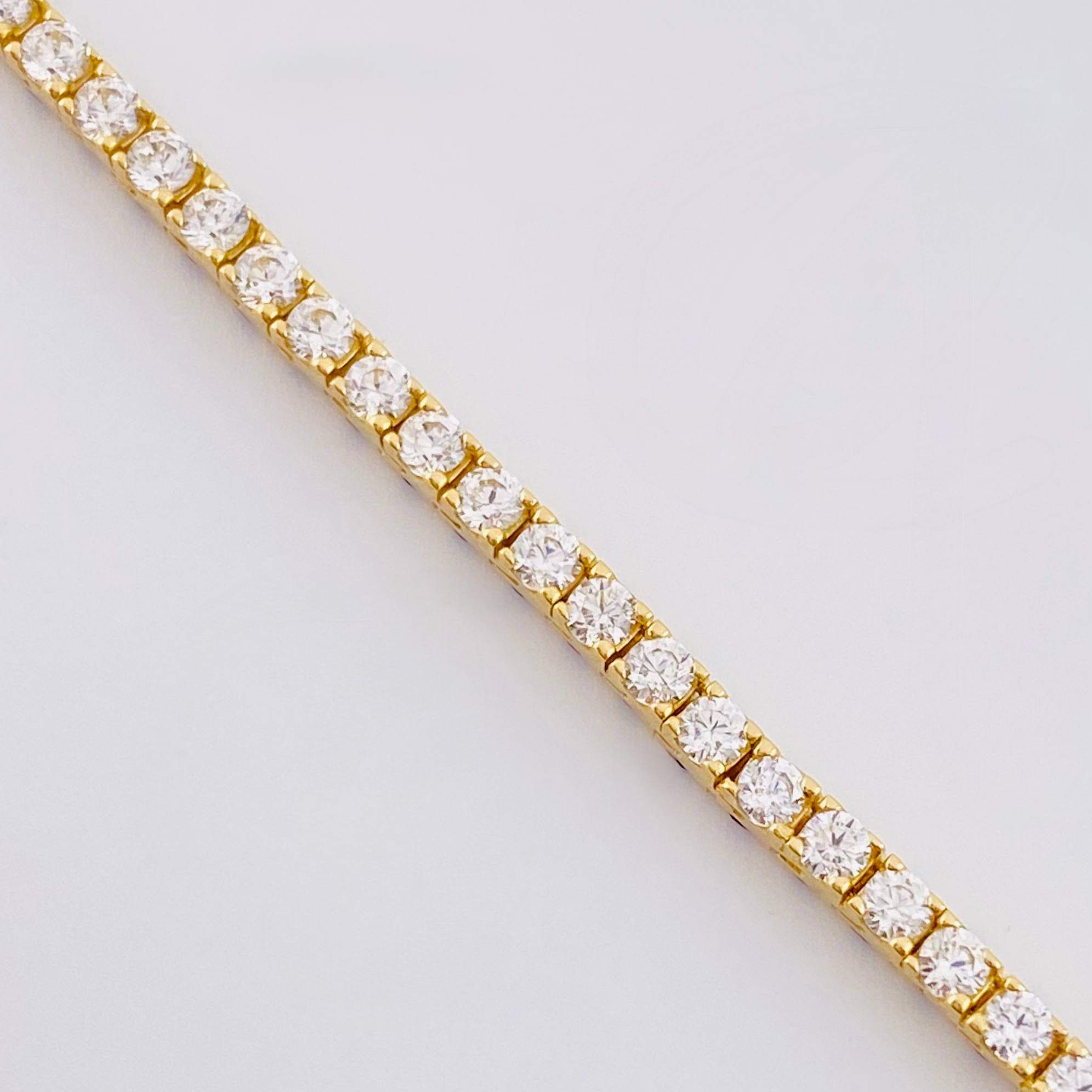 Double-Sided Tennis Bracelet 6.9gr / 7 in / 2.9mm Yellow Gold +4 18K *