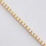 Double-Sided Tennis Bracelet 6.9gr / 7 in / 2.9mm Yellow Gold +4 18K *