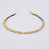 Double-Sided Tennis Bracelet 6.9gr / 7 in / 2.9mm Yellow Gold +4 18K *