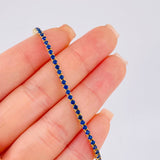 Pulso Tenis Doble Faz 7.05gr / 7 in / 2.8mm Oro Amarillo +4 18K ©