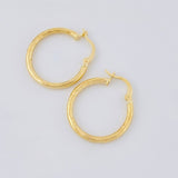Hoop Earrings Rox 1.5gr / 1 in / Yellow Gold 18K ©