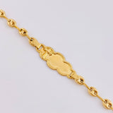 Pulso Bebé Gc Cruz Bordeada 1.95gr / 5 3/4 in / 3.65mm Oro Amarillo 18K ©