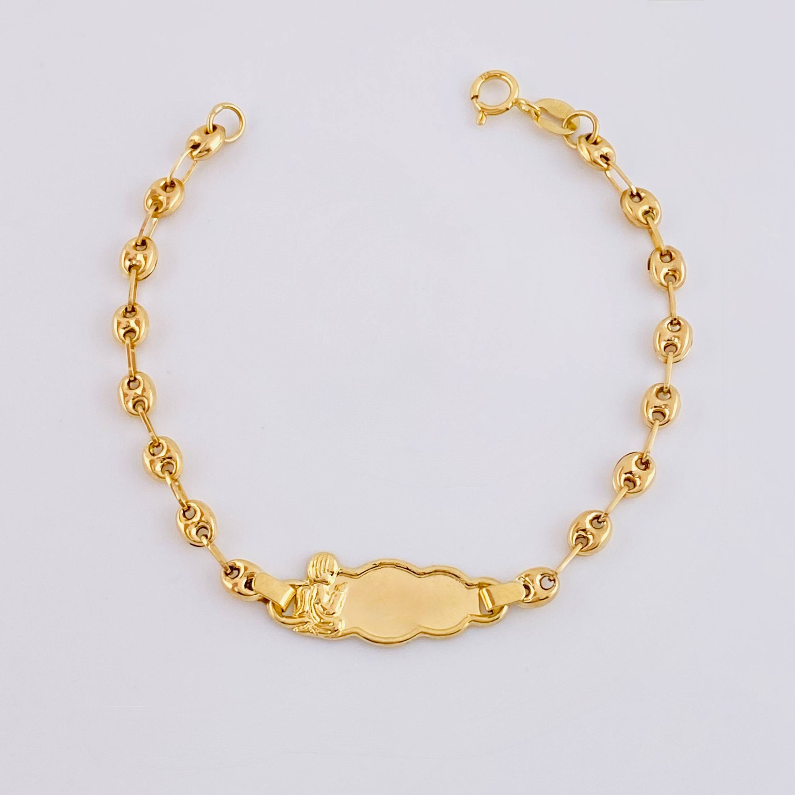 Pulso Bebé Gc Nube Angel 1.95gr / 5 3/4 in / 3.7mm Oro Amarillo 18K