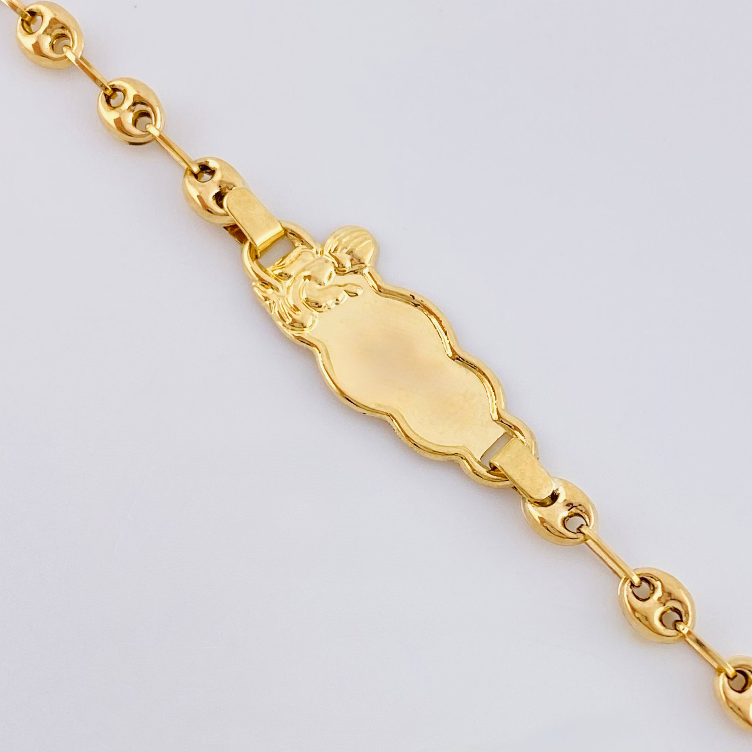 Pulso Bebé Gc Nube Angel 1.95gr / 5 3/4 in / 3.7mm Oro Amarillo 18K