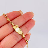 Pulso Bebé Gc Nube Angel 1.95gr / 5 3/4 in / 3.7mm Oro Amarillo 18K