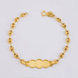 GC Baby Bracelet Bordered Cloud 2gr / 5 1/4 in / 3.6mm 18K Yellow Gold *