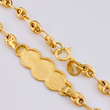 GC Baby Bracelet Bordered Cloud 1.95gr / 5 3/4 in / 3.6mm 18K Yellow Gold *