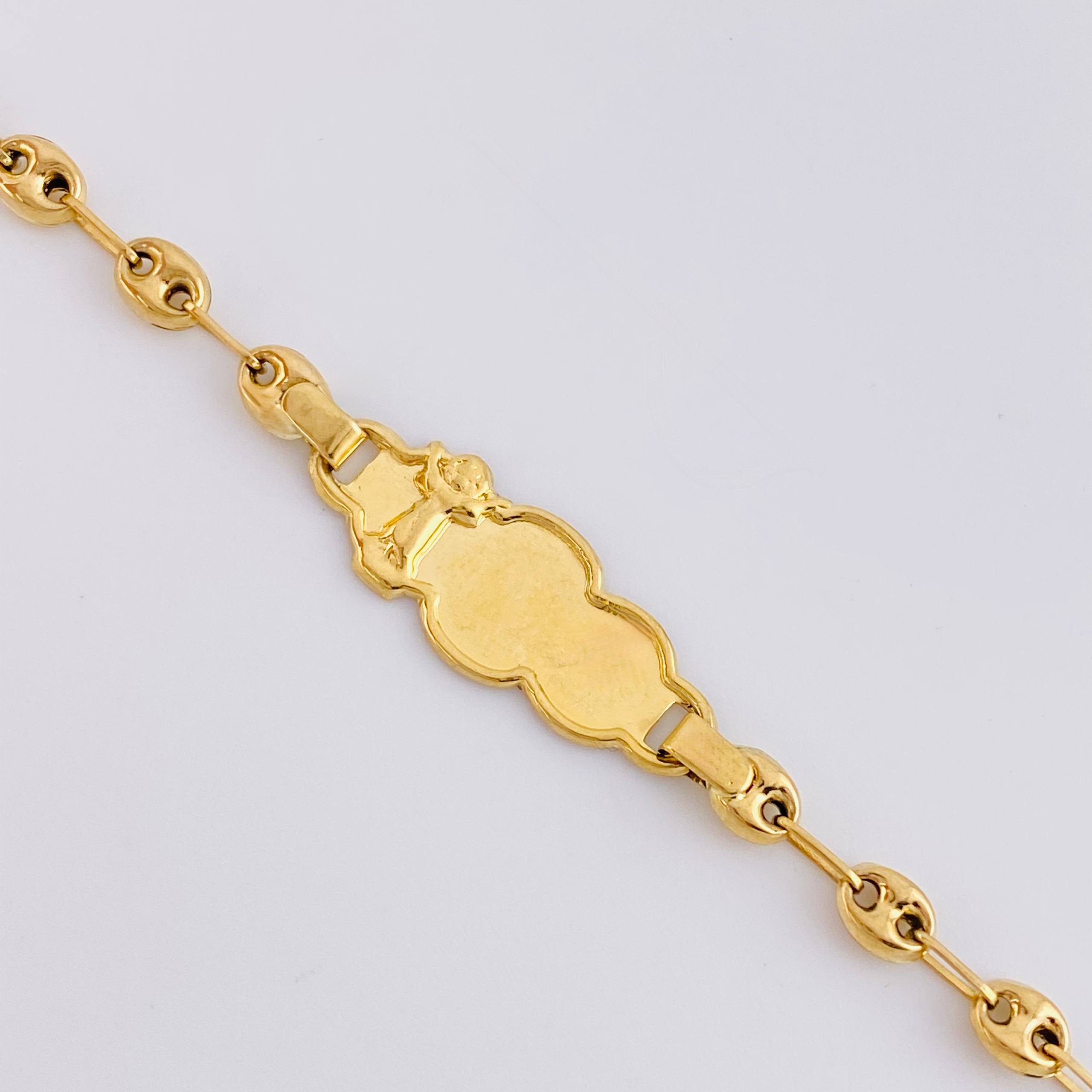 Pulso Bebé Gc Nube Divino Niño 1.85gr / 5 3/4 in / 3.7mm Oro Amarillo 18K ©