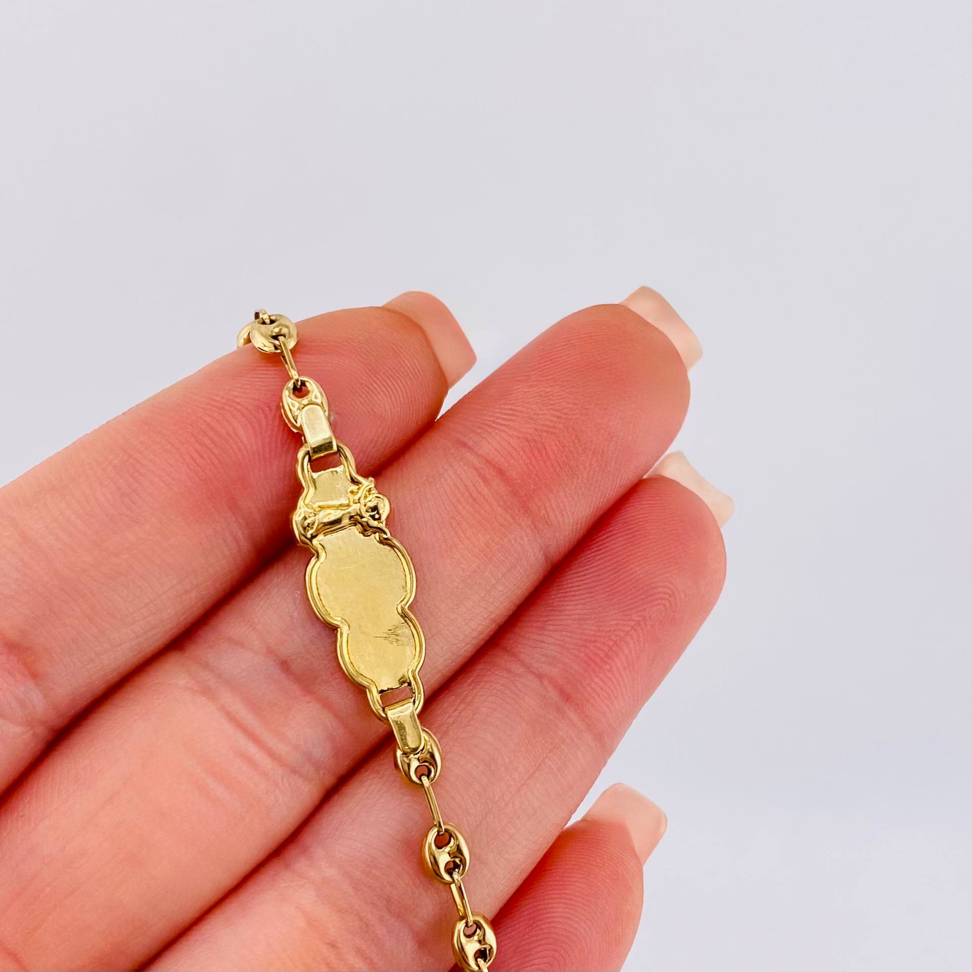 Pulso Bebé Gc Nube Divino Niño 1.85gr / 5 3/4 in / 3.7mm Oro Amarillo 18K ©