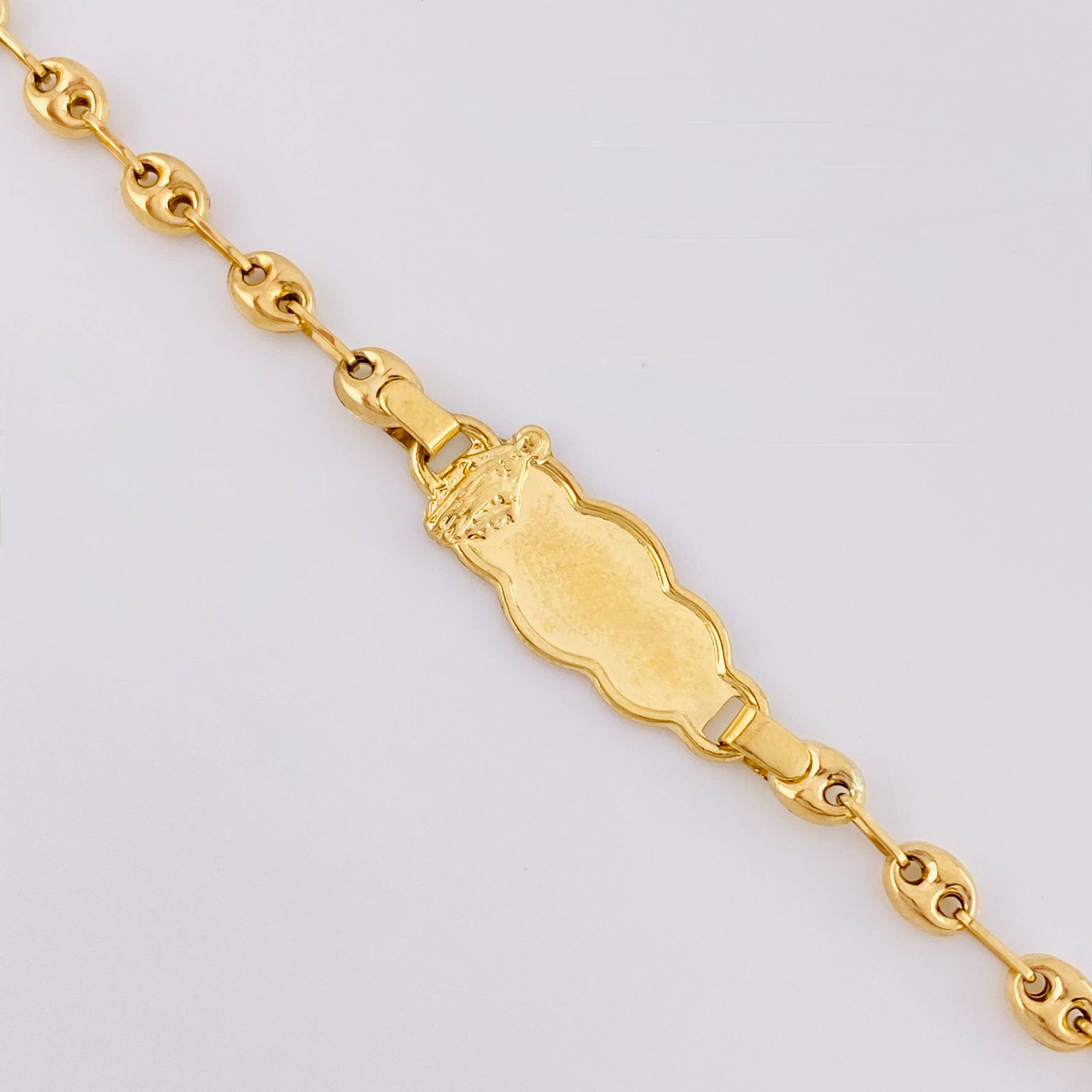 Pulso Bebé Gc Nube Virgen Milagrosa 2gr / 5 1/4 in / 3.5mm Oro Amarillo 18K