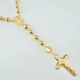 Rosario Rosario Virgen De La Milagrosa Cruz Lisa 29 g / 26 3/4 in / 8mm-10mm mm Oro Amarillo 18K